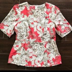 Madewell Broadway and Brooke Floral Peplum Top